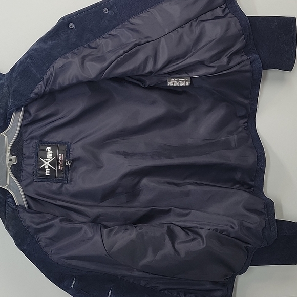 MAXIMA Wilsons vintage blue jeather jacket - Picture 2 of 7
